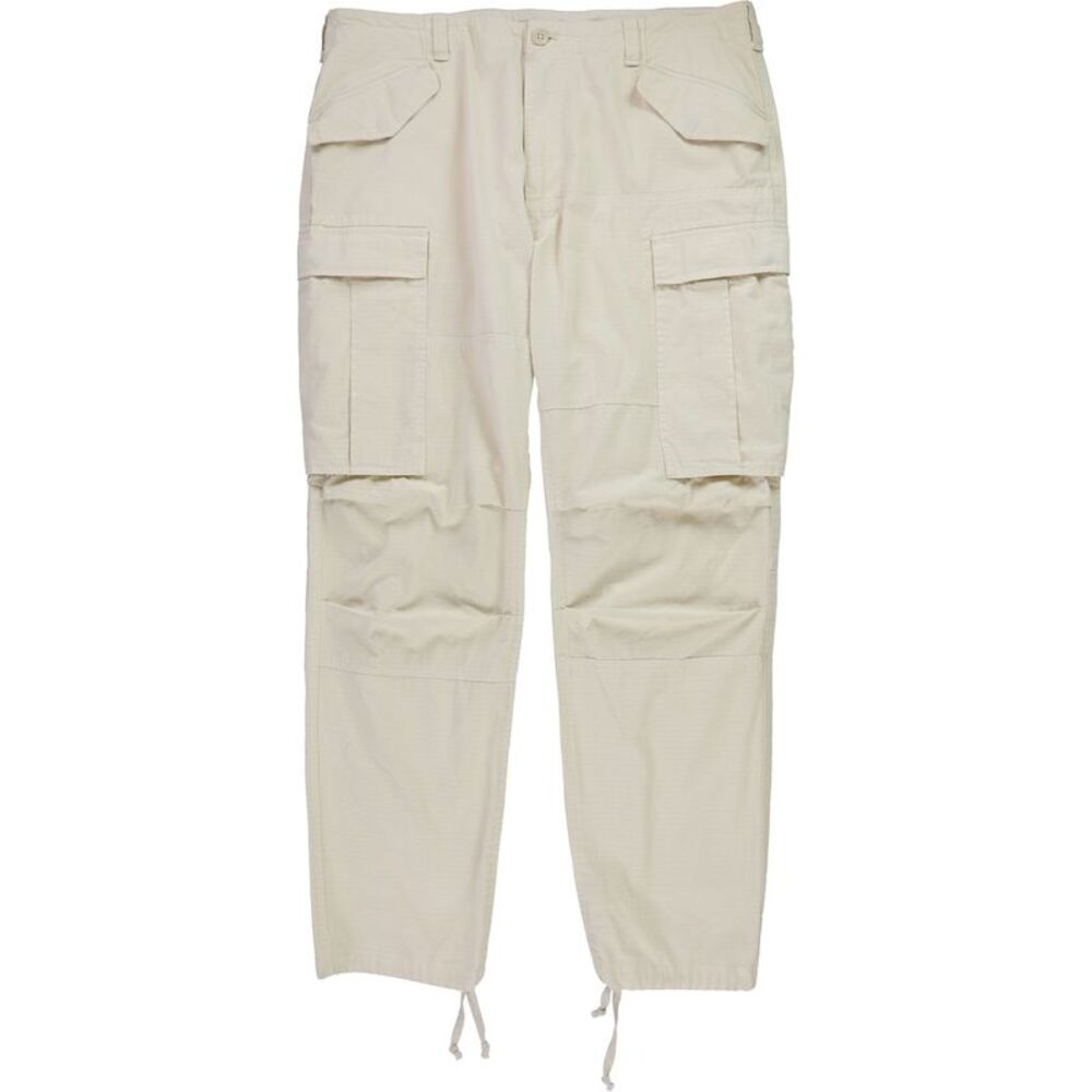 Frye Mens Solid Straight Leg Cargo Casual Pants, Off-White, 36W x 32L, DM